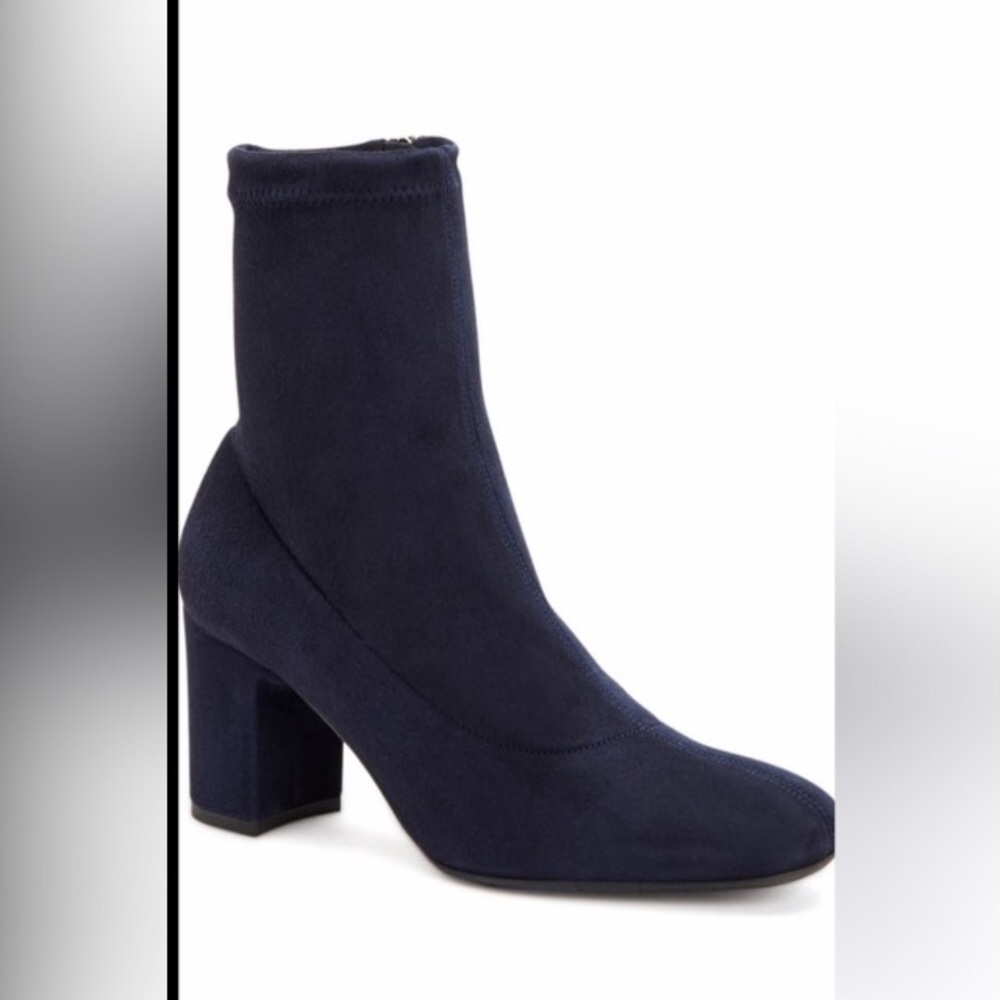 Navy Suede Brianna Bootie | Aquatalia